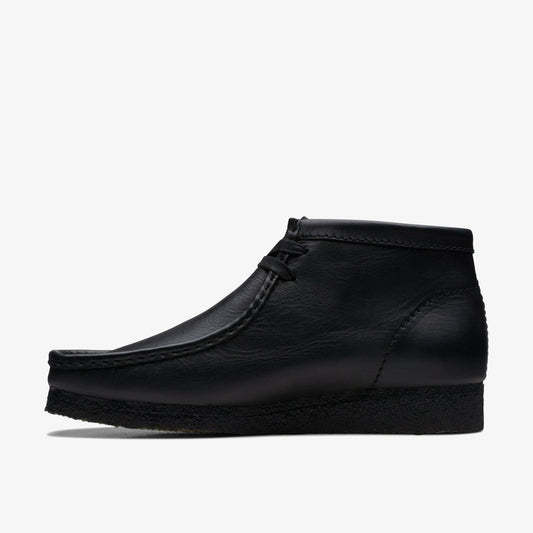 Wallabee Boot Black Leather | Clarks discount