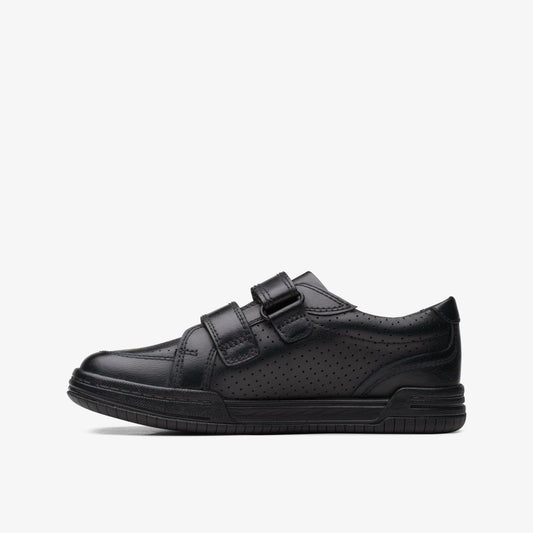 Fawn Strap Kid Black Leather | Clarks for sale