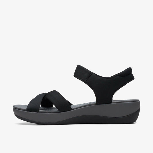 Arla Shore Black Textile | Clarks on Sale