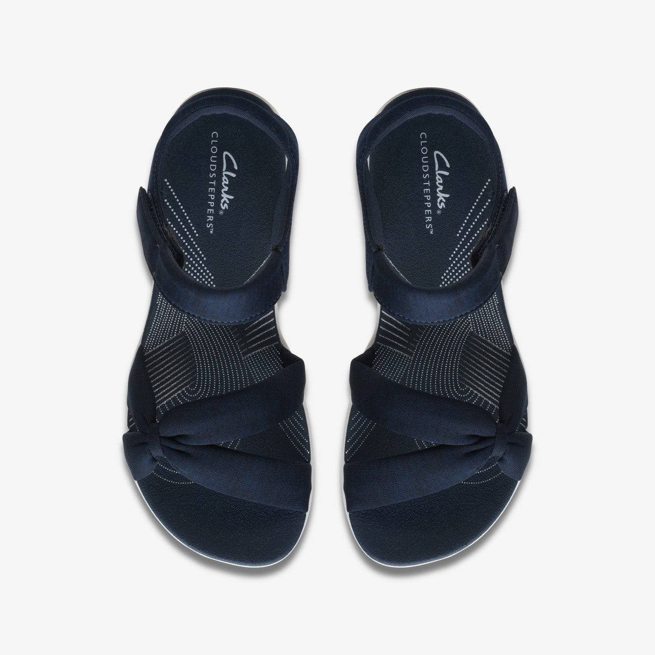 Arla Shore Navy Textile | Clarks for sale