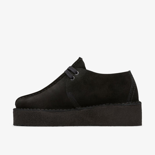 Trek Wedge Black Suede | Clarks for sale