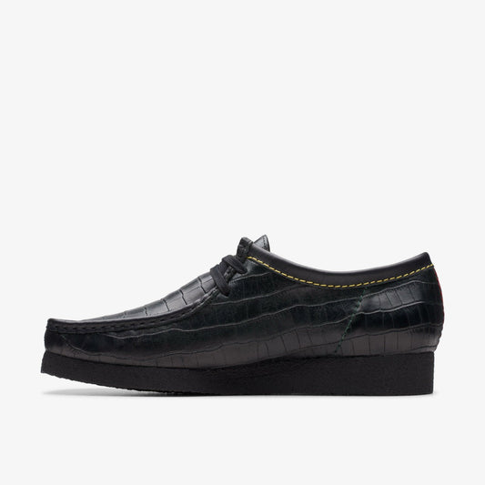 Wallabee Black Crocodile | Clarks on Sale