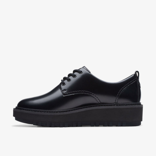 Orianna W Derby Black Leather | Clarks Sale