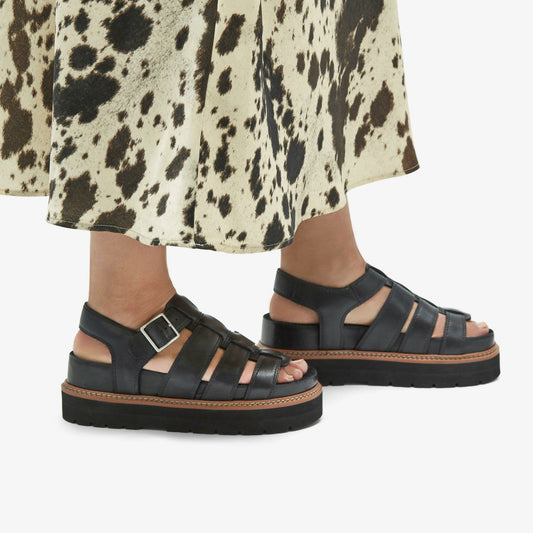 Orianna Twist Black Leather | Clarks for sale