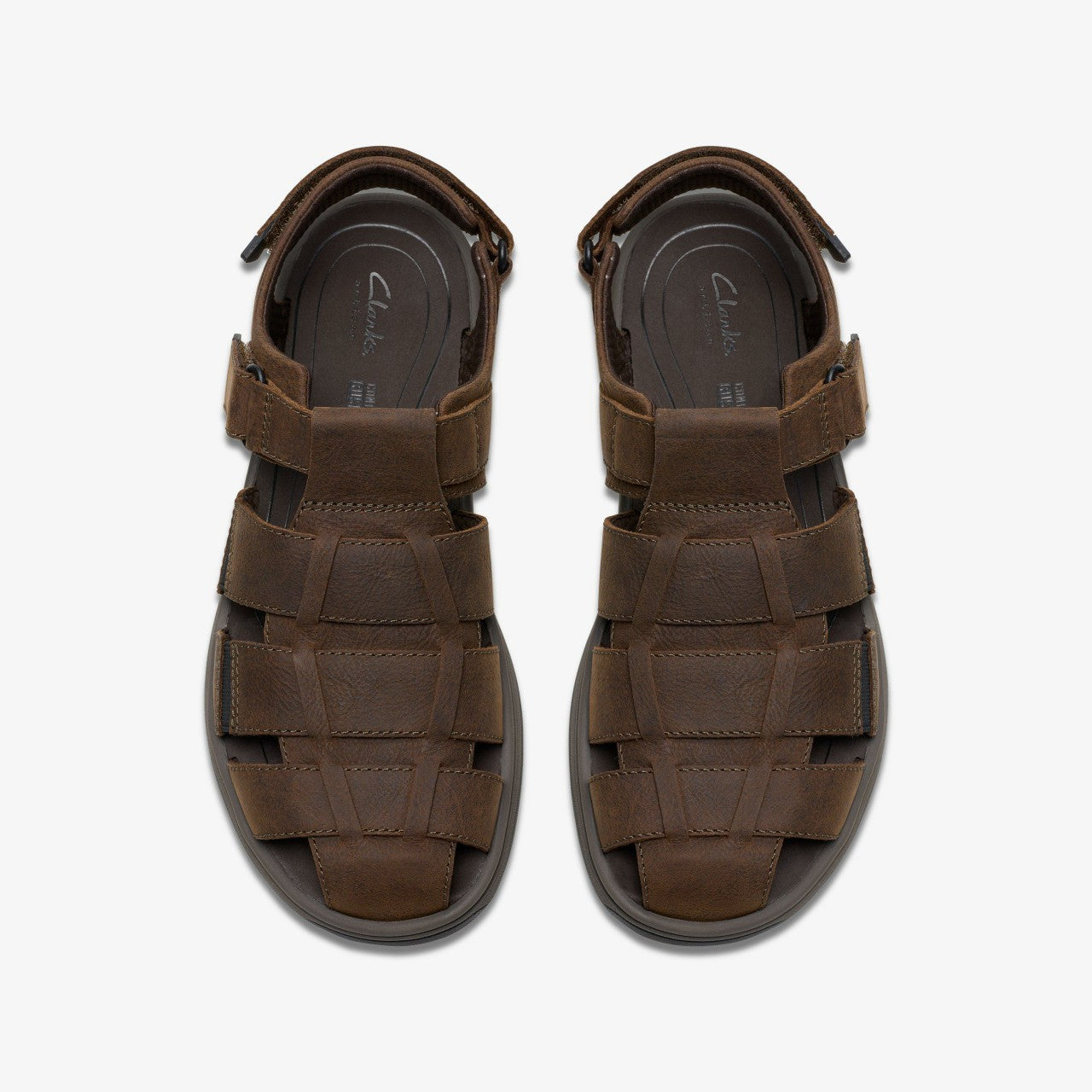 Saltway Cove Dark Brown Leather | Clarks for sale