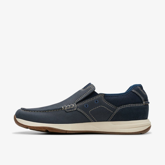 Sailview Step Loafer Navy Nubuck | Clarks for sale