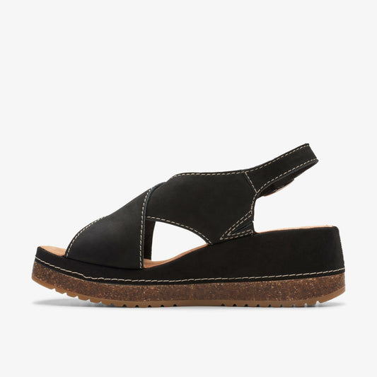 Kassanda Step Black Nubuck | Clarks discount