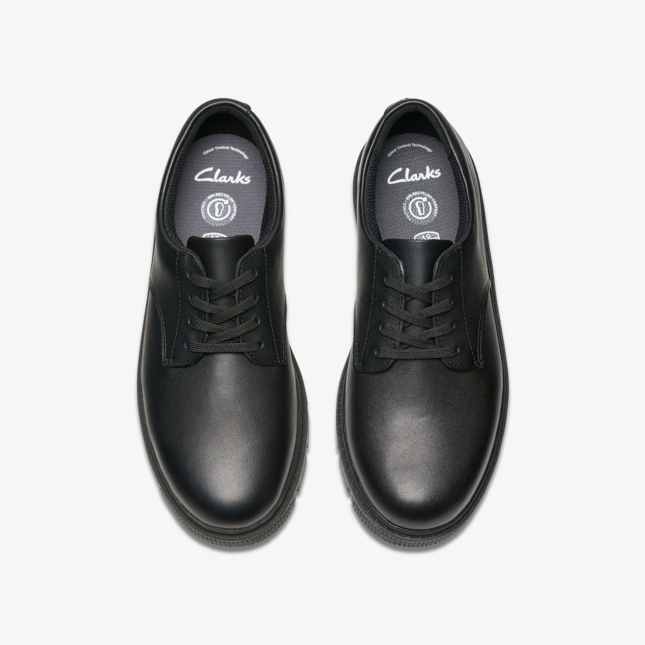 Lorcam Loop Youth Black Leather | Clarks Sale