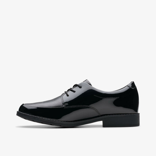 Aubrie Dress Youth Black Patent | Clarks online