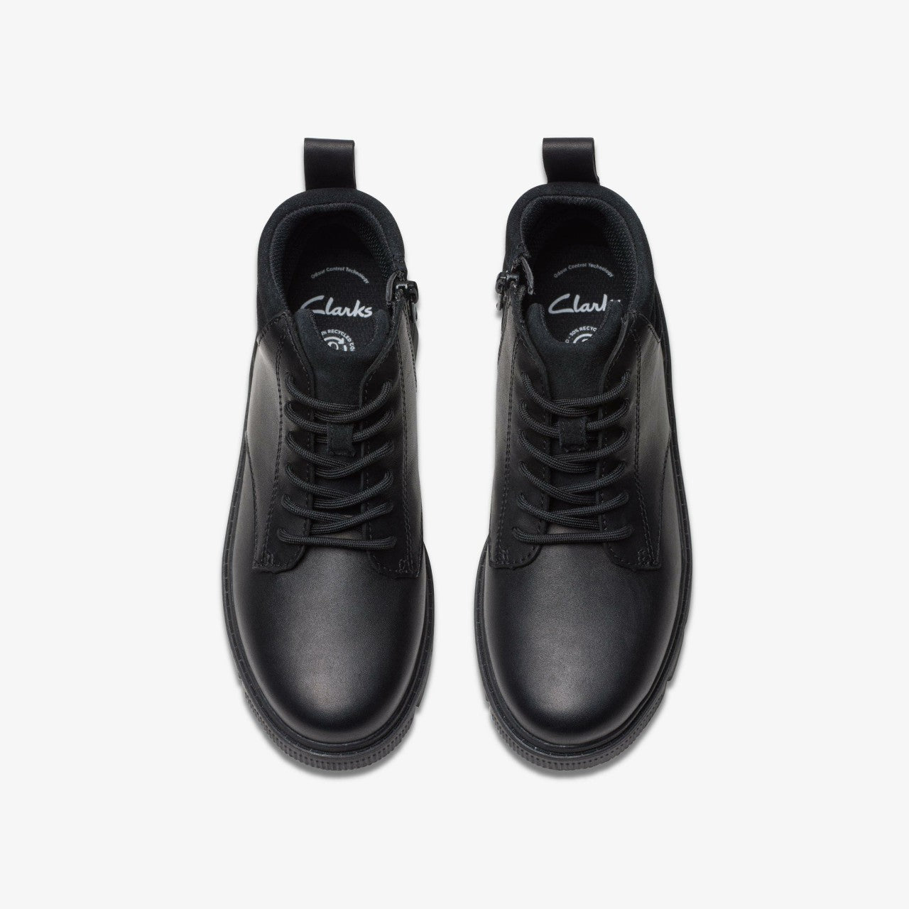 Lorcam Trail Youth Black Leather | Clarks outlet