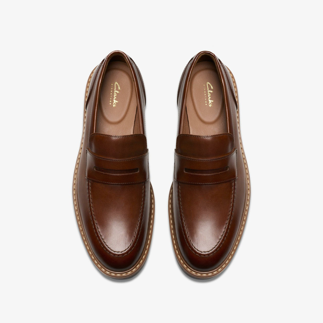 Aldwin Step Loafer Mid Tan Leather | Clarks online