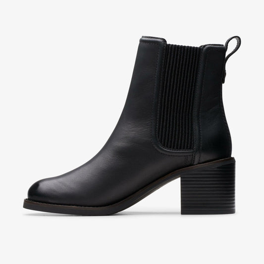 Chamberly Top Black Leather | Clarks Sale