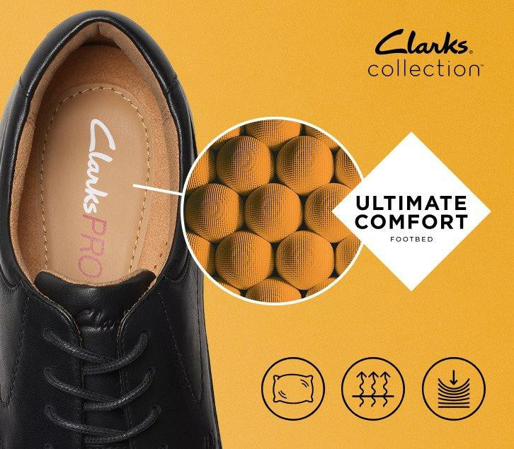 Eldredge Plain Black Leather | Clarks Sale