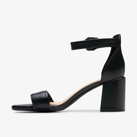 Ezoria Mae Black Leather | Clarks on Sale