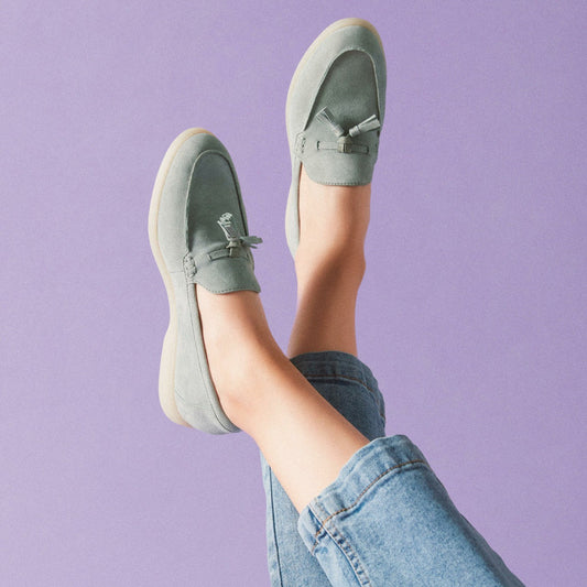 Narini Edge Light Green Suede | Clarks Sale