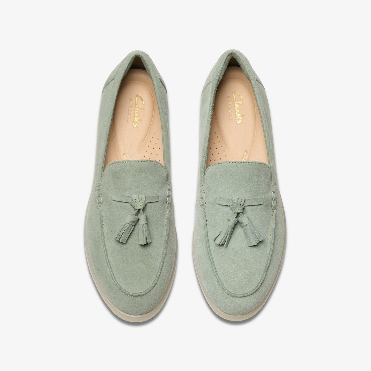 Narini Edge Light Green Suede | Clarks Sale