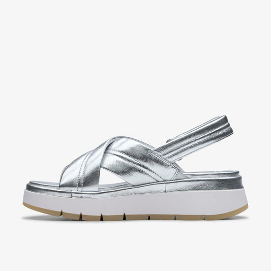 Tuscan Cross Silver Leather | Clarks online