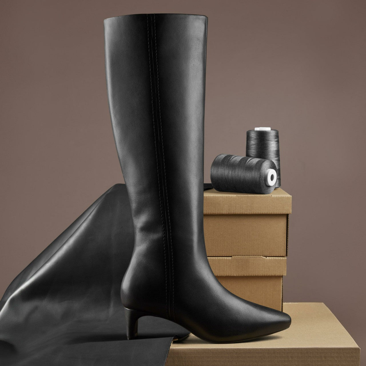 Edina Tall Black Leather | Clarks on Sale