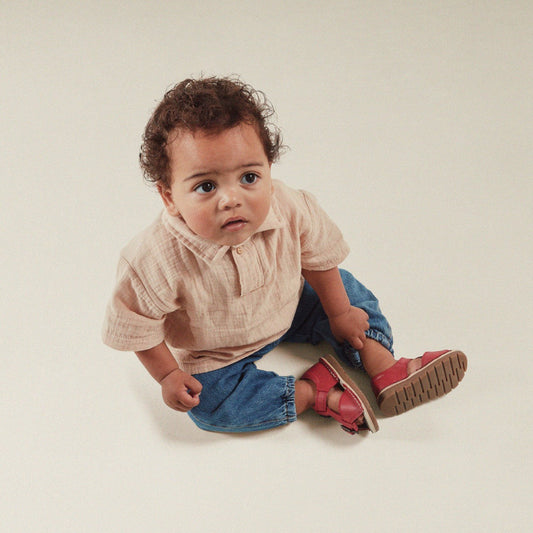 Playsun Toddler Red Leather | Clarks on Sale