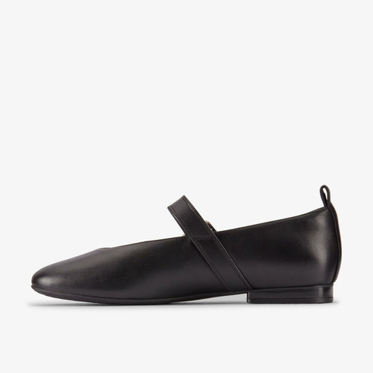 Fawna Bar Black Leather | Clarks on Sale