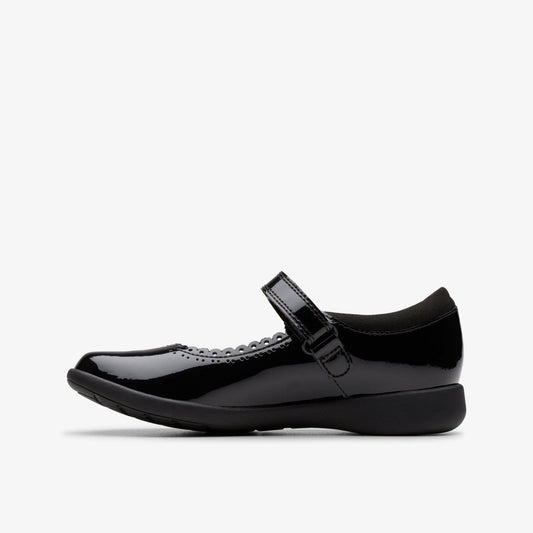 Etch Pure Kid Black Patent | Clarks discount