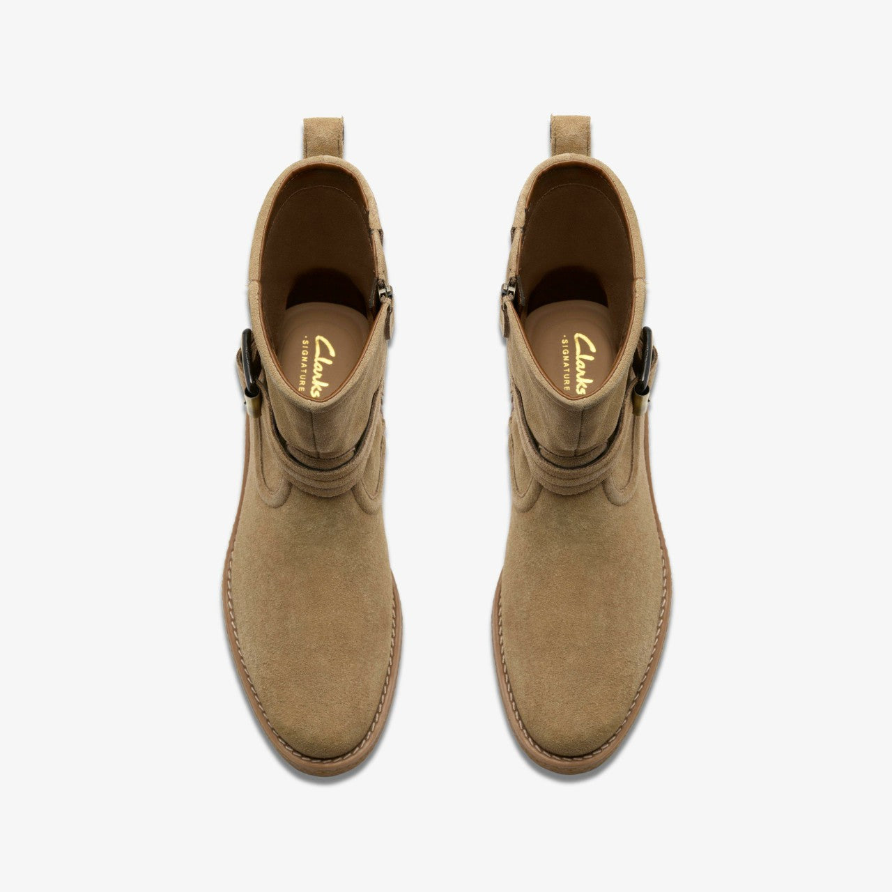Nella Mid Dark Sand Suede | Clarks discount