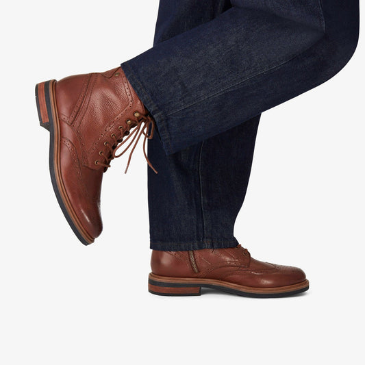 Newford Lace Boot Mid Tan Leather | Clarks Sale