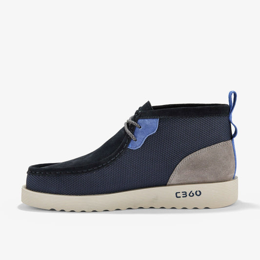 Wallabee FTR2 Boot Navy Combination | Clarks on Sale