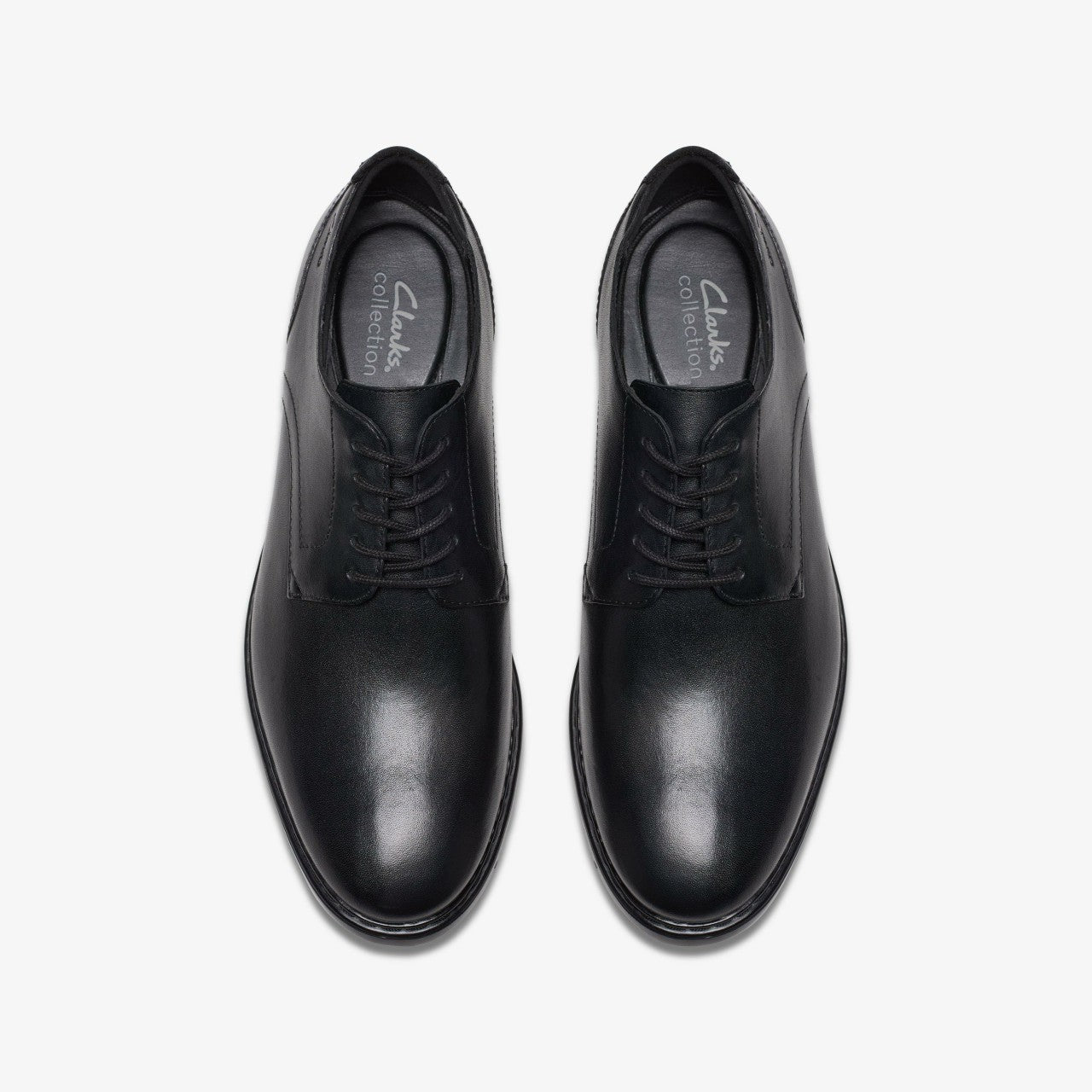Banbury Derby Black Leather | Clarks on Sale