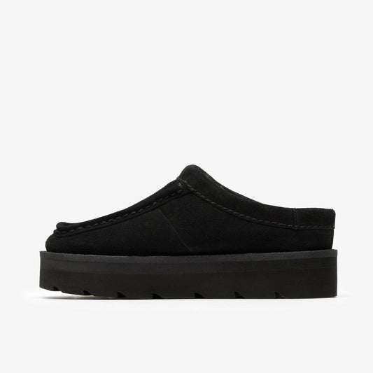Meare Mule Black Suede Warmlined | Clarks online