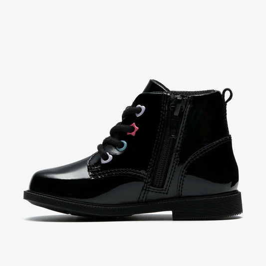Oaklyn Charm Toddler Black Patent | Clarks for sale