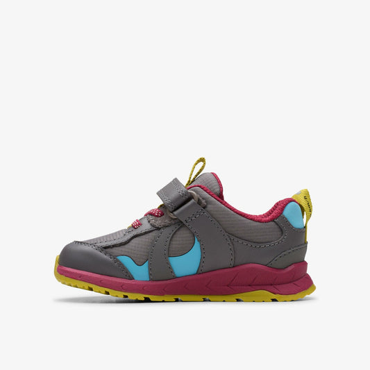 Selva Hero Toddler Dark Grey Combination | Clarks outlet