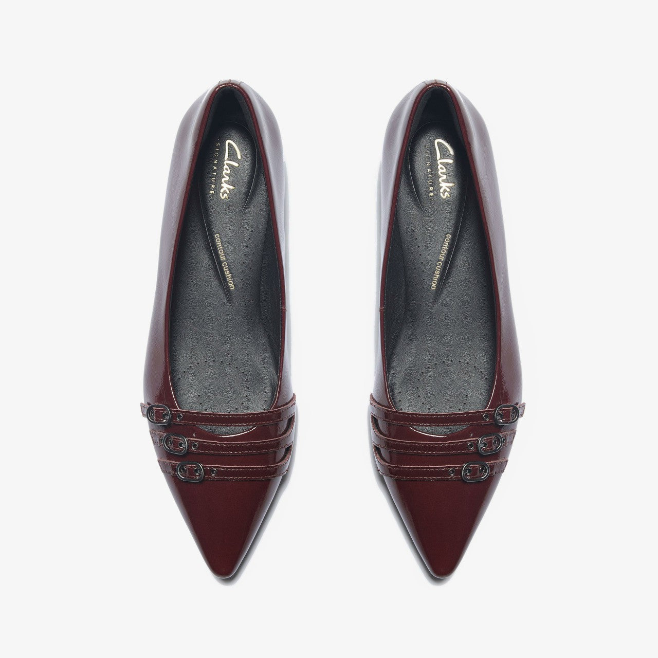 Sensa 15 Strap Burgundy Patent | Clarks Sale