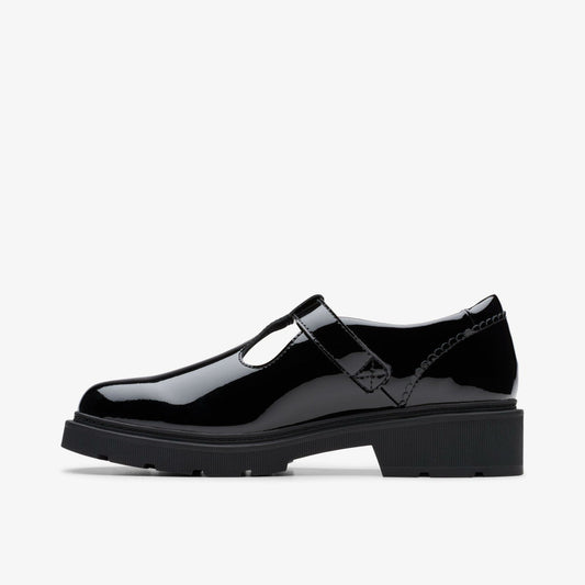 Eris Hope Youth Black Patent | Clarks for sale