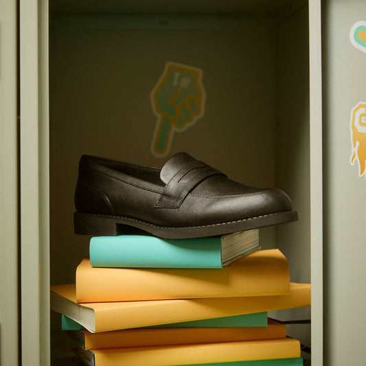 Tapa Edge Youth Black Leather | Clarks for sale