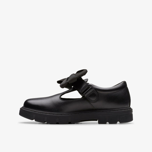Lorcam Hope Kid Black Leather | Clarks on Sale