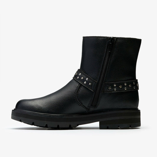 Prague Shine Kid Black Leather | Clarks online