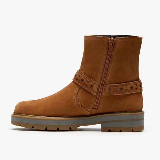 Prague Shine Kid Tan Suede | Clarks outlet