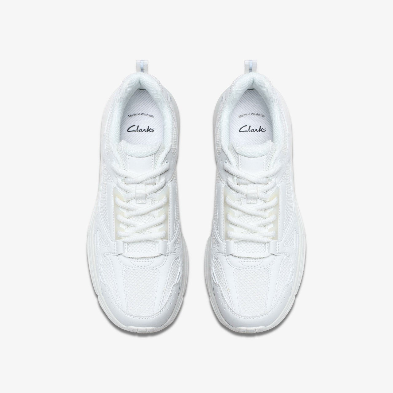 Crafton Move Youth White/White | Clarks for sale