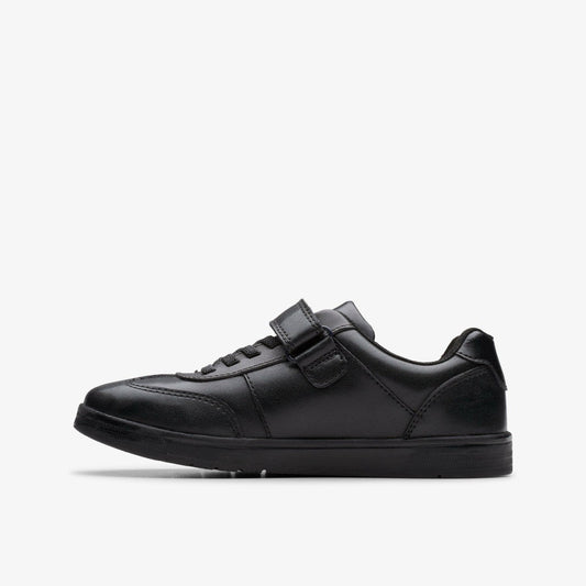 Disco Pace Kid Black Leather | Clarks for sale