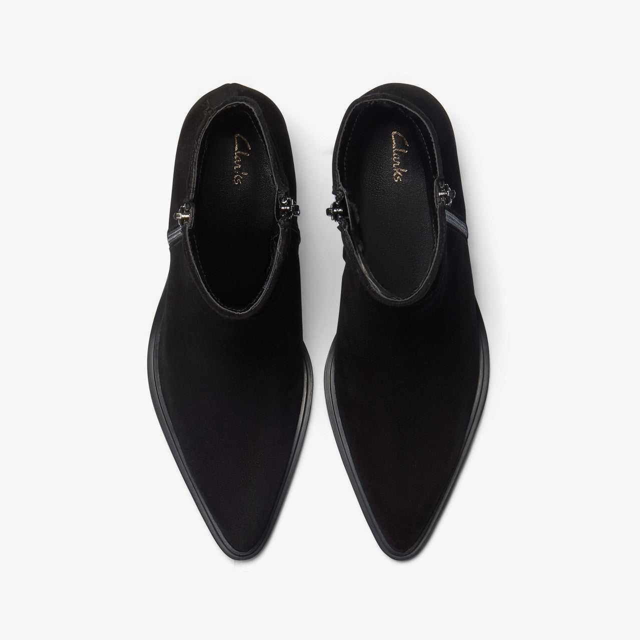 Jesse Zip Black Suede | Clarks outlet