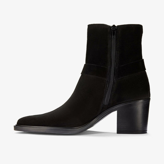 Jesse Buckle Black Suede | Clarks for sale