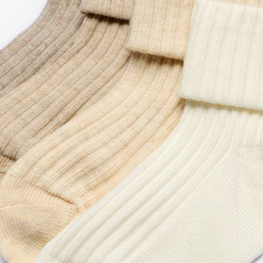 Beige Socks 4 Pack 6-12 months Beige Combination | Clarks on Sale
