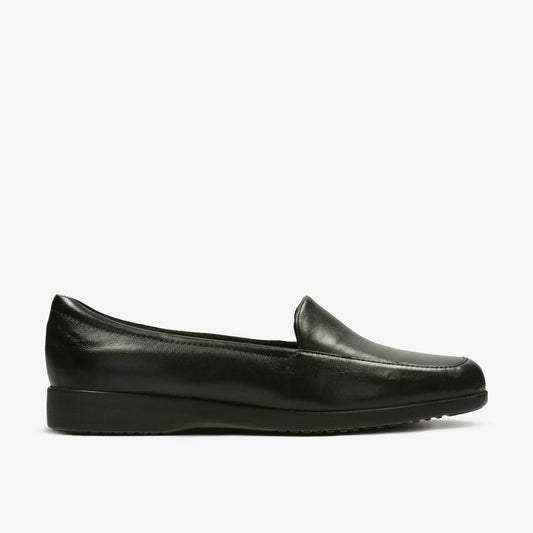 Georgia Loafer Black Leather | Clarks for sale