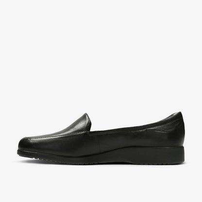 Georgia Loafer Black Leather | Clarks for sale
