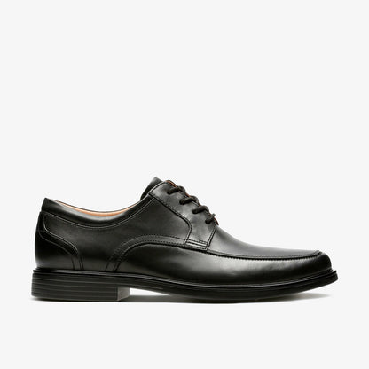 Un Aldric Park Black Leather | Clarks on Sale