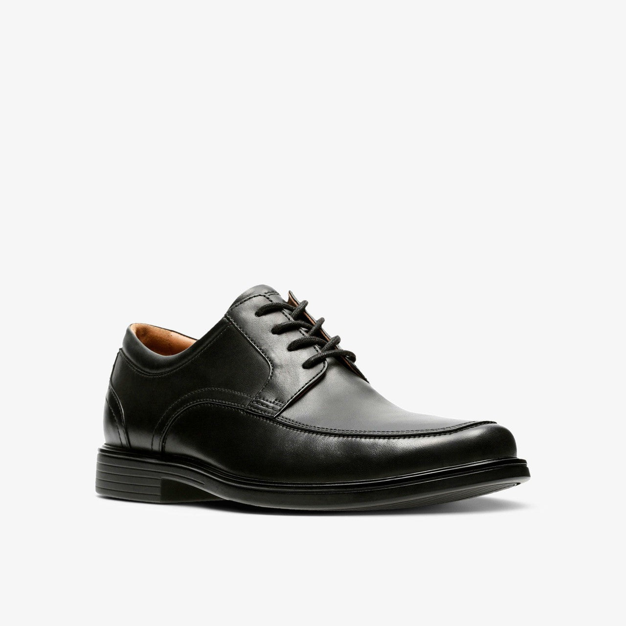 Un Aldric Park Black Leather | Clarks on Sale
