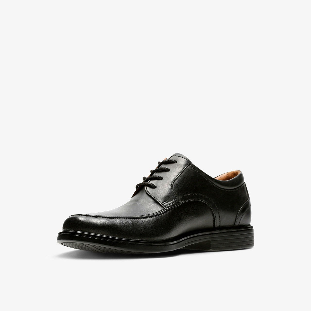 Un Aldric Park Black Leather | Clarks on Sale