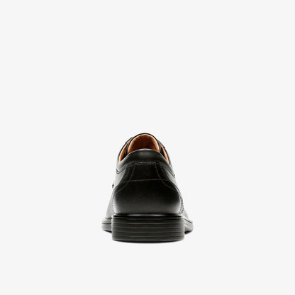 Un Aldric Park Black Leather | Clarks on Sale