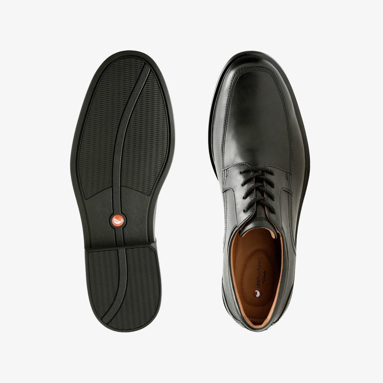 Un Aldric Park Black Leather | Clarks on Sale